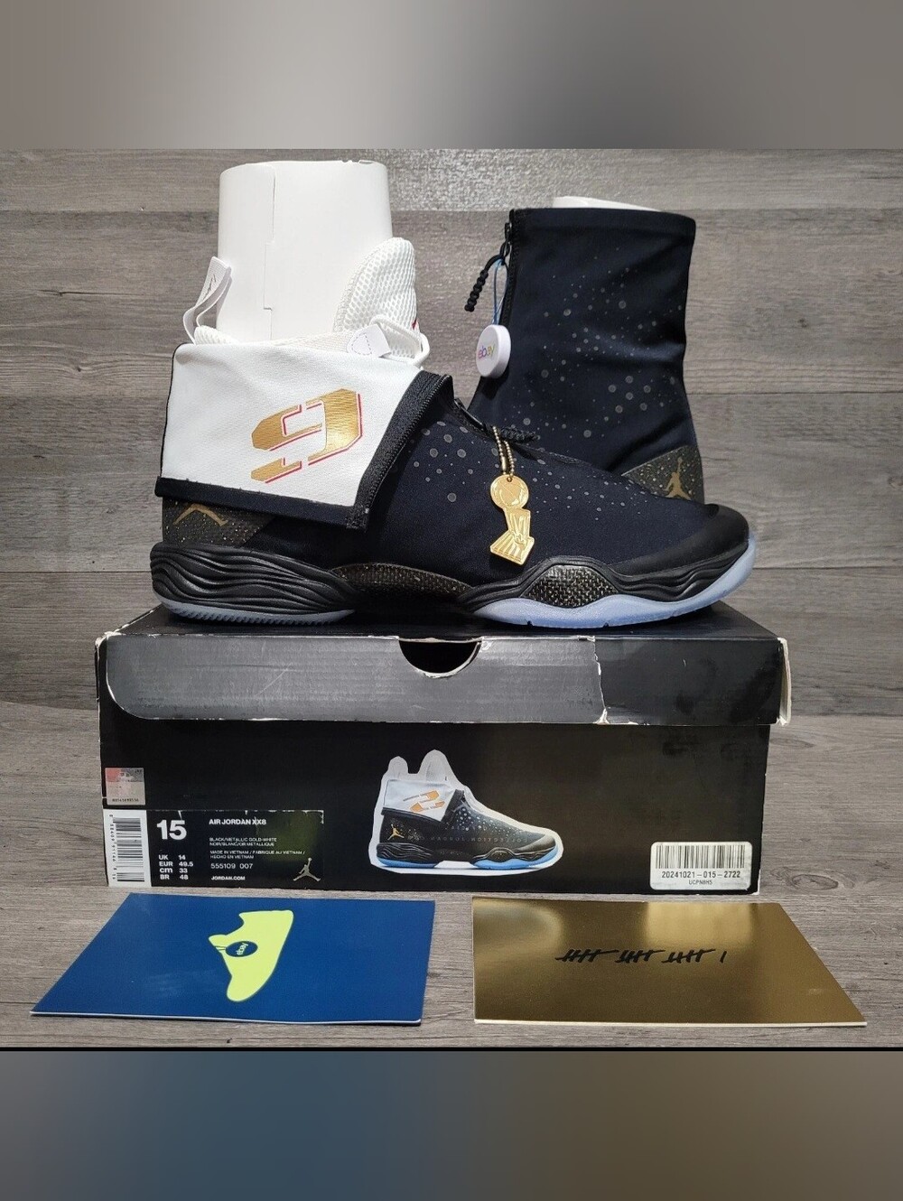 2018 Air Jordan 28 'Locked and Loaded' 555109-007 Mens Size 15 Black High Zip
